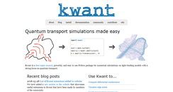 Desktop Screenshot of kwant-project.org